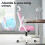 ELFORDSON (Pink) ELFORDSON Mesh Office Chair Executive Swivel Adjustable Headrest Computer Gaming 2