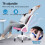 ELFORDSON (Pink) ELFORDSON Mesh Office Chair Executive Swivel Adjustable Headrest Computer Gaming 6