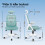 ELFORDSON (Cyan) ELFORDSON Mesh Office Chair Executive Swivel Adjustable Headrest Computer Gaming 7