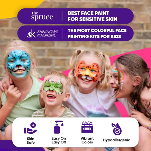 28 Colour Face Painting Kit for Kids 1