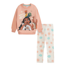 (3-4 Years, Multicoloured) Moana Girls Sweatshirt & Jogging Bottoms Set