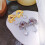 Silver Fan Leaf Pearl Stud Earrings for Women 2