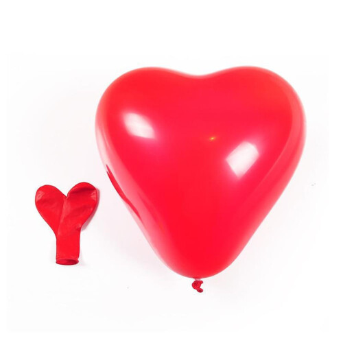 Ballons en forme de cœur rouges premium 30 cm 2
