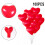 Ballons en forme de cœur rouges premium 30 cm 4