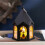 Decoração de abóbora com velas de LED para o Halloween 5