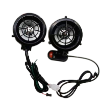 Soundsystem mit bunten Blinklichtern, Bluetooth, MP3- und FM-Radioplayer
