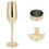 Vinkop Champagneglas 304Rustfrit stål 220ML Guld 3