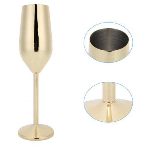 Vinkop Champagneglas 304Rustfrit stål 220ML Guld 2