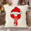 Kerstkussenhoes van linnen met 26 letters 2