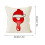 Kerstkussenhoes van linnen met 26 letters 3