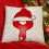 Kerstkussenhoes van linnen met 26 letters 5