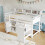 3ft Single Wooden Storage Bed with Pull-out Desk 11