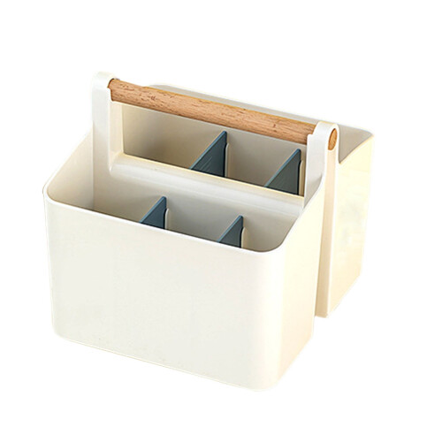 Portable craft caddy tote with adjustable dividers 1