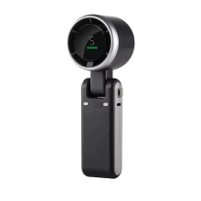 (3600mAh Black) USB Rechargeable Mini Hand-Held Fan Portable Folding Desk Fan Cooler Cooling