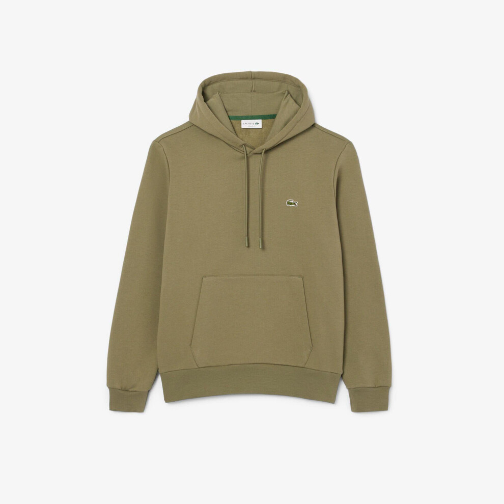 Lacoste (S, ) Mens Organic Cotton Hoodie Green