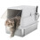 Katzentoilette, Edelstahl, XL-Innenmaß, mit Schaufel, hellgrau 1