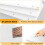 5-Tier Triangular Corner Bookshelf Wooden Open Storage Shelf with LED Light for Living Room Study Home 2