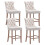 (Beige) Set of 4 Velvet Kitchen Breakfast Bar Stools 1