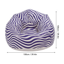 Blue Wave Strip Inflatable Beanbag