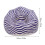 Blue Wave Strip Inflatable Beanbag 1
