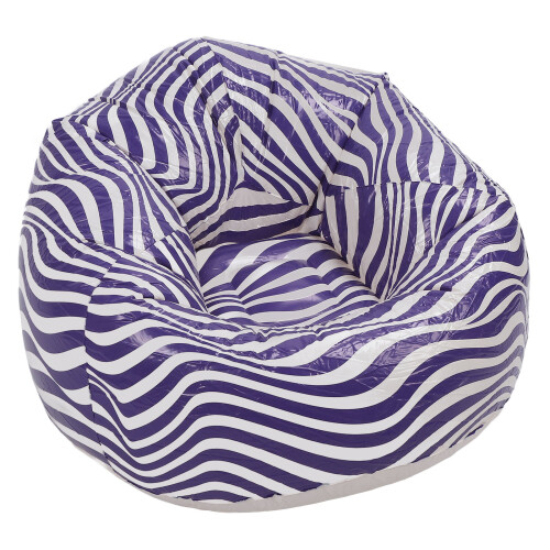 Blue PVC Inflatable Beanbag Couch
