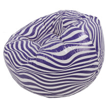 Inflatable PVC Wave Chair Blue