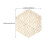 Hexagon Pendants for Home Decor Brown Light Brown 10 pcs 2