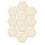 Hexagon Pendants for Home Decor Brown Light Brown 10 pcs 5