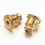 Fermoirs de boucles d'oreilles en laiton doré, 100 pièces, 5 mm x 1 mm 2
