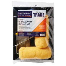 Hamilton 5pc 9" Masonry Roller Set with Tray