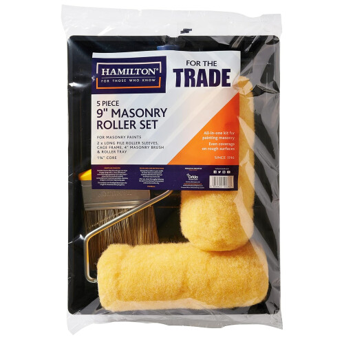 Hamilton Hamilton 5pc 9" Masonry Roller Set with Tray