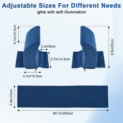 Lateral Support for Wheelchair Side Guards, Adjustable Anti-Decubitus Cushion 1