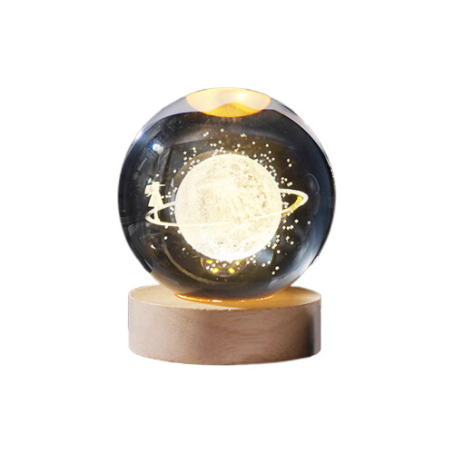 Φωτιστικό νυκτός Galaxy Astronaut Crystal Ball με θερμό USB/RGB 1 τεμ. 1
