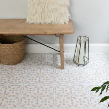 d-c-fix Vintage Flowers 30.48 x 30.48cm Self-adhesive Vinyl Floor Tiles
