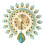 Wall Clock Metal Battery Operated Clock Peacock Modern 1