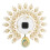 Wall Clock Metal Battery Operated Clock Peacock Modern 6