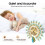 Wall Clock Metal Battery Operated Clock Peacock Modern 5