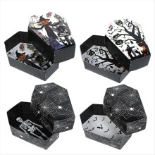 Halloween-Serviertabletts, Horror-Sarg-Snack-Keks-Geschenkboxen, Tri