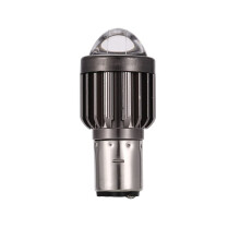 H6 BA20D Motorrad-LED-Projektorscheinwerferlampen, zweifarbig (Weiß/Gelb) für ATV, Roller und E-Bike
