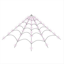 Halloween-Lichterkette „Spinnennetz“ (200 Zoll) für den Innen- und Außenbereich mit 250 LEDs