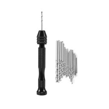 31-teiliges Handbohrer-Set mit Präzisions-Stiftbohrer, Mikro-Spiralbohrer für Metall und Holz, für f