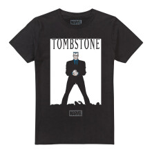 (5XL, Black) Marvel Unisex Adult Retro Tombstone Cover T-Shirt