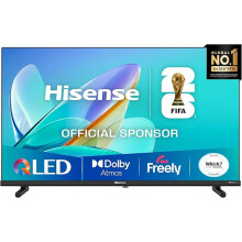 Hisense 32 Inch QLED Full HD Smart TV with Dolby Atmos, Freely, Netflix, Disney+ & YouTube