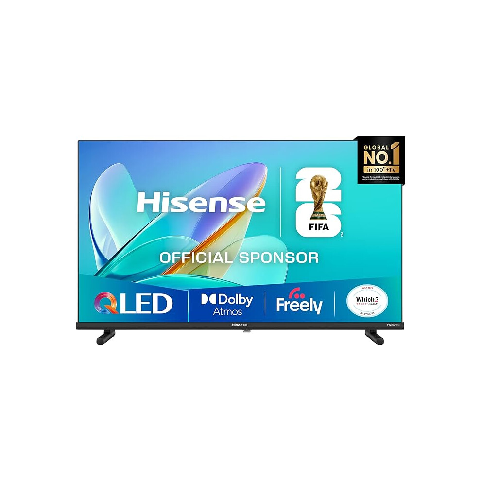 Hisense 32 Inch Qled Full Hd Smart Tv With Dolby Atmos, Freely, Netflix, Disney+ & Youtube