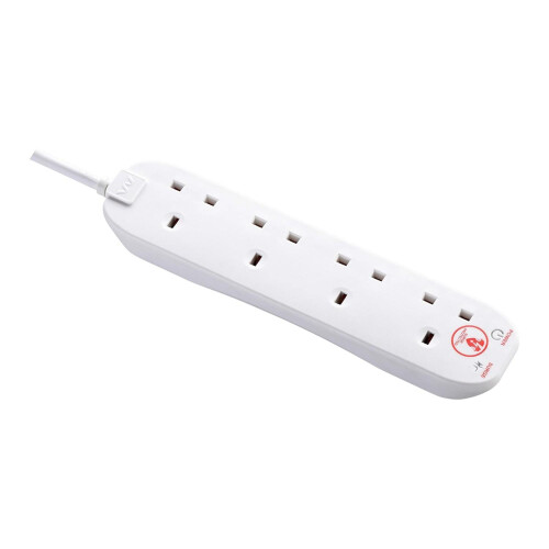 Masterplug 4 Socket Surge Protected Extension Lead Power Strip 2 Metre 2