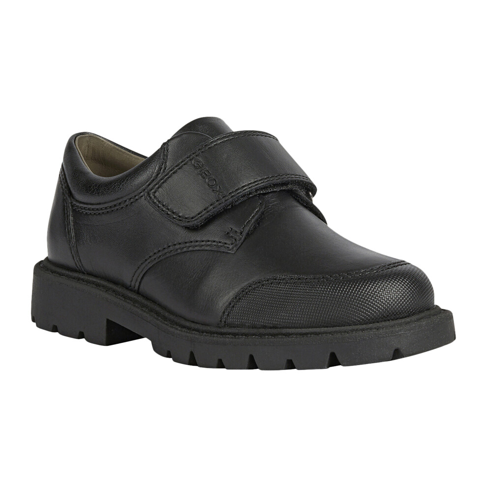 Geox (11.5 Uk Child, ) Boys Shaylax Leather School Shoes Black