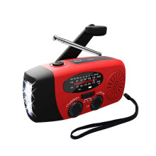 Notfall-Solarradio mit AM/FM/WB-Empfang (NOAA), Taschenlampe und Ladegerät für Mobiltelefone, Smartp