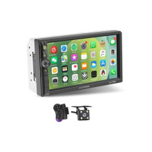 Doppel-DIN-Autoradio, 7-Zoll-Autoradio, Touchscreen-Audio mit Rückfahrkamera, CarPlay