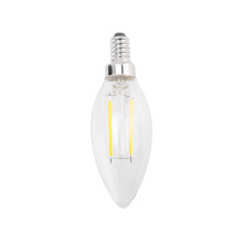 Dimmbare E12 2W COB Edison Kerzenflammen-LED-Glühbirne 10*3,5cm