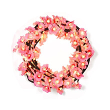 DIY-Lichterkette „Verzauberte Weidenranken“, 48 LEDs, Blütenlichter mit Fernbedienung und Timer, für